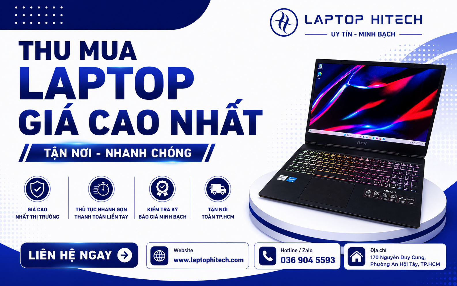 Nhận thu mua các dòng laptop Acer Aspire, Swift và Nitro