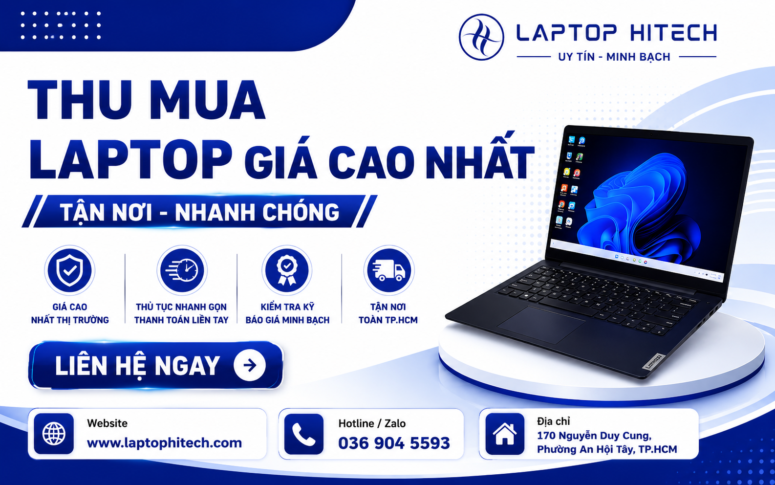 Nhận thu mua các dòng laptop Lenovo ThinkPad, IdeaPad và Legion