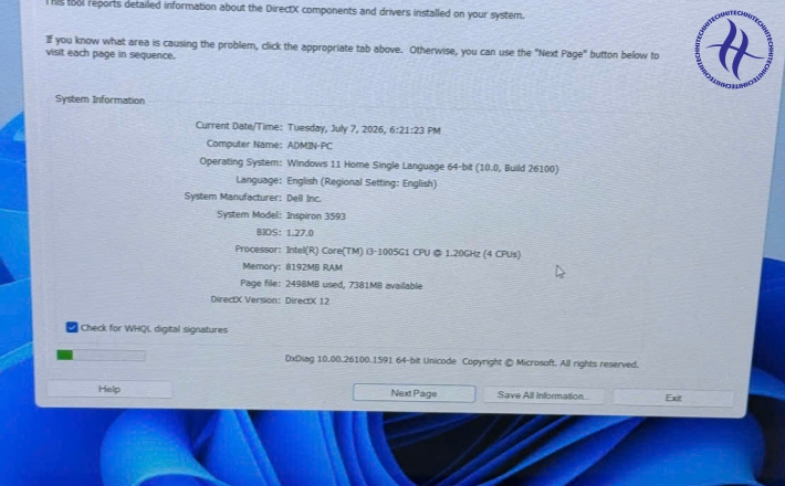 DELL INSPIRON 3593 I3 