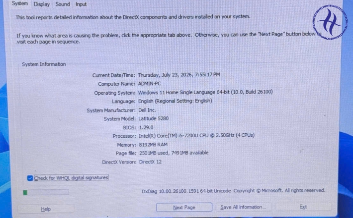 DELL LATITUDE 5280 I5 