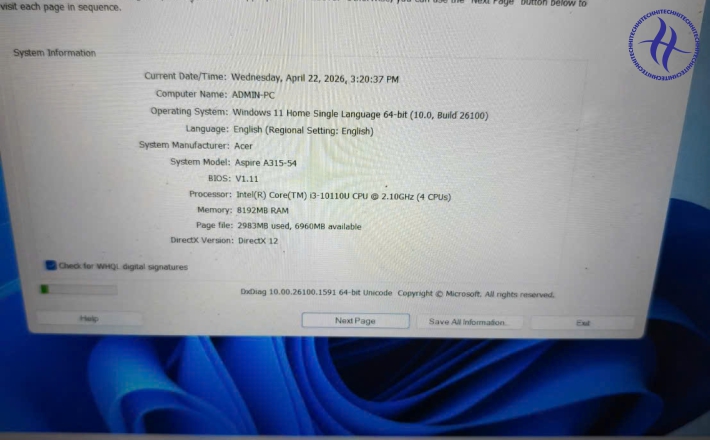ACER ASPIRE A315