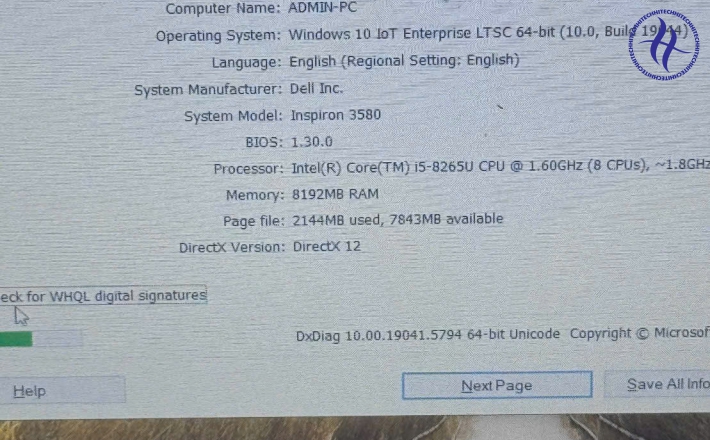 DELL INSPIRON 5580 I5