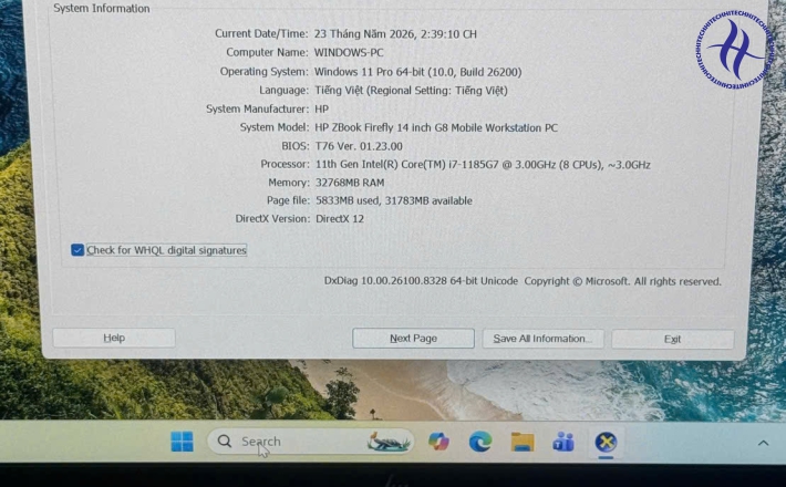 HP ZBOOK FIREFLY 14 G8 I7