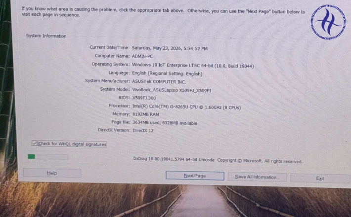 ASUS VIVO BOOK X509 I5